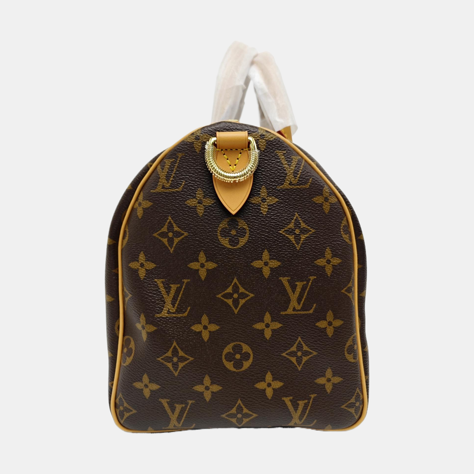 SPEEDY SOFT 30 Monogram Coated Canvas Brown
