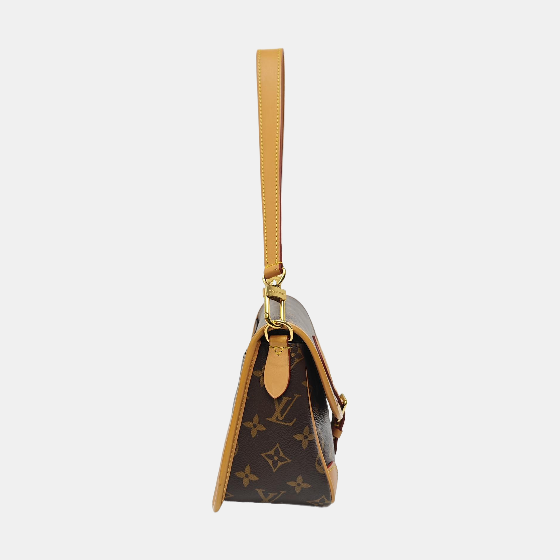 DIANE Monogram Coated Canvas Brown
