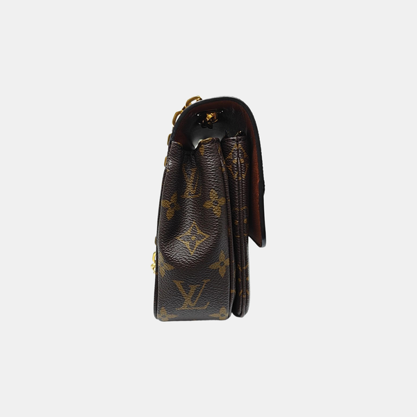 MARCEAU Monogram Coated Canvas Brown