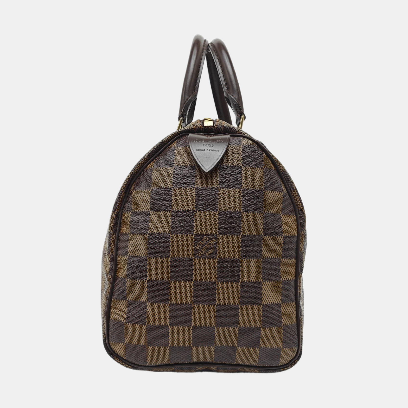 SPEEDY 25 Damier Ebene Coated Canvas Brown