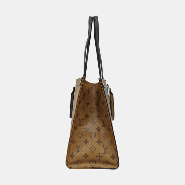 ONTHEGO MM Monogram Coated Canvas Brown