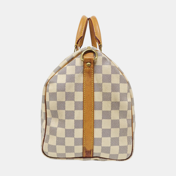 SPEEDY 30 Monogram Coated Canvas White