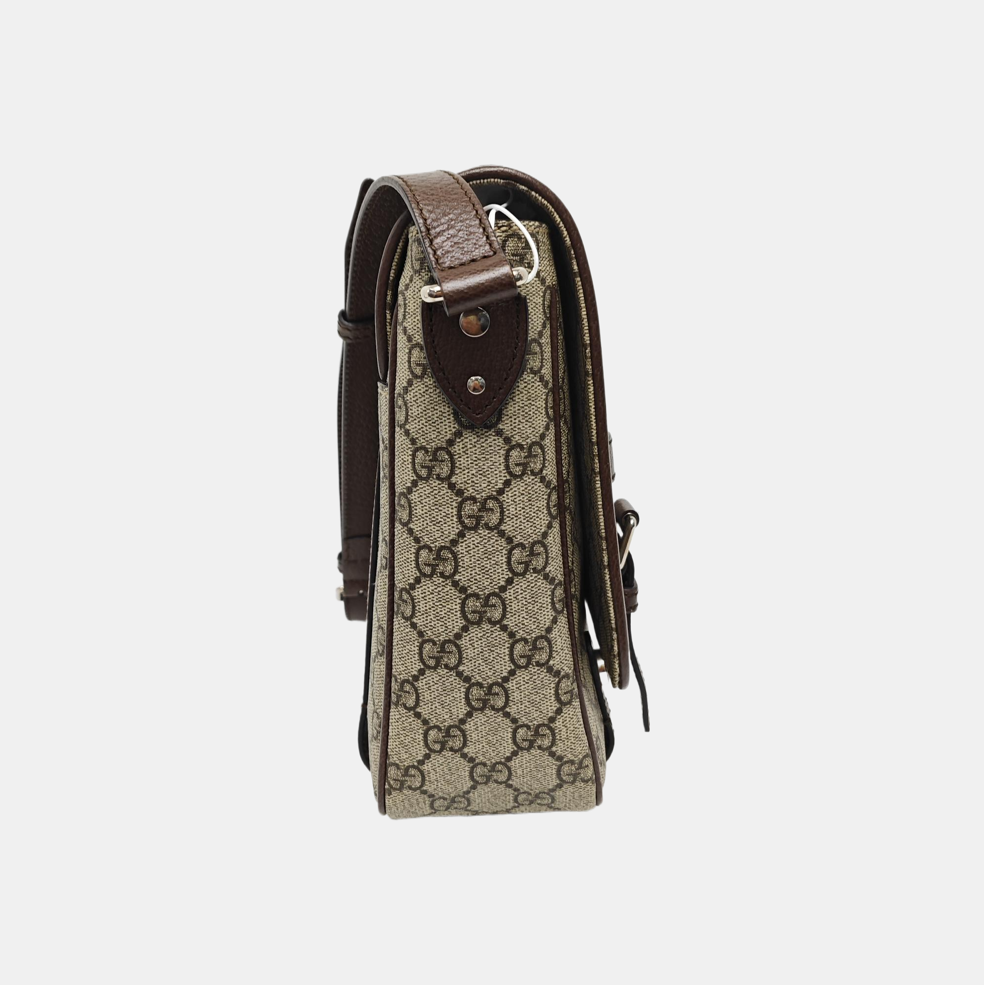 Monogram Coated Canvas Shoulder Bag Brown
