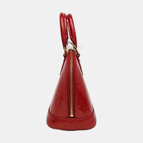 ALMA BB Monogram Patent Leather Red