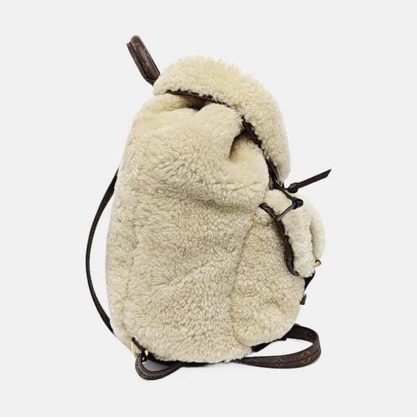TEDDY Monogram Sheepskin Beige