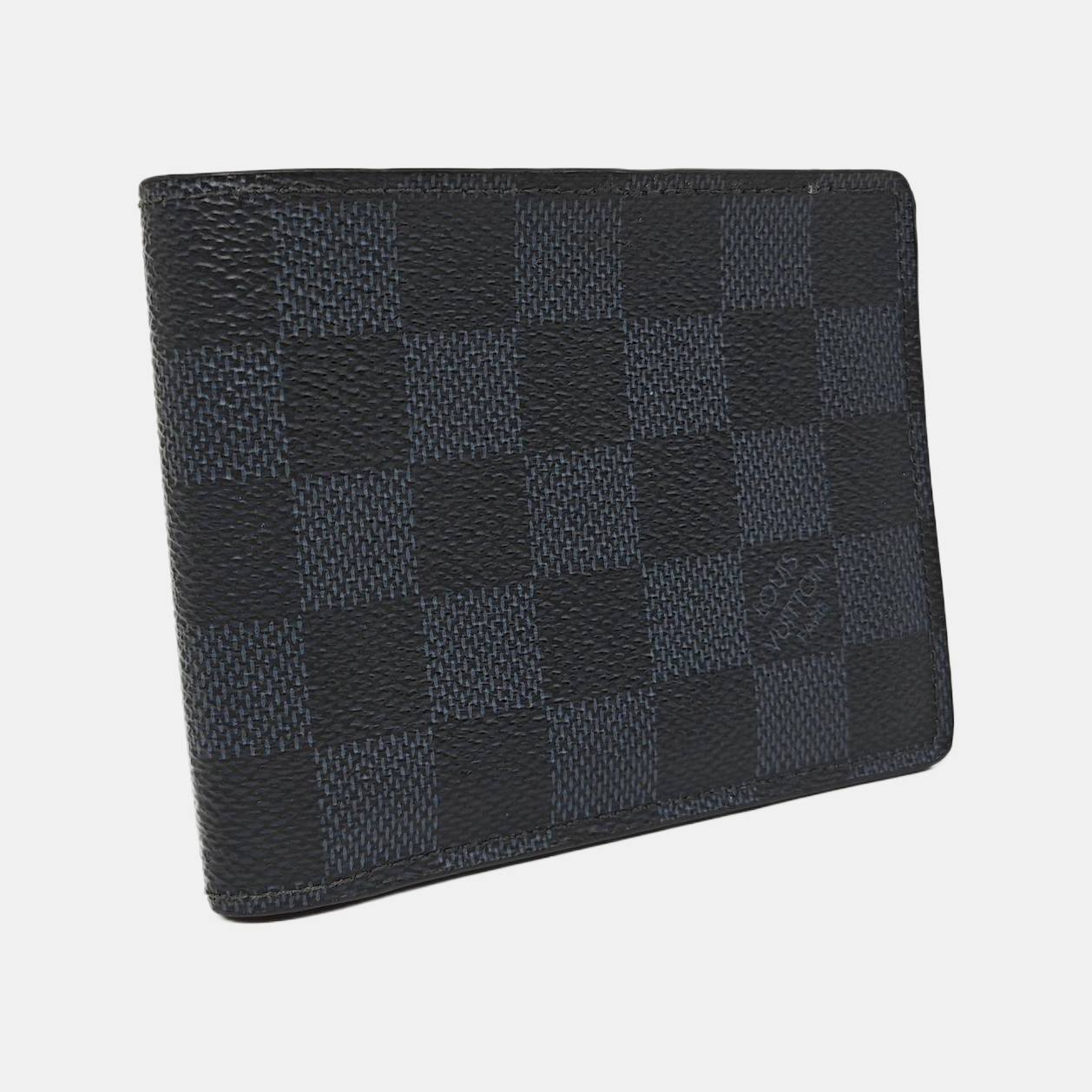 AMERIGO Damier Graphite Coated Canvas Gray Wallet