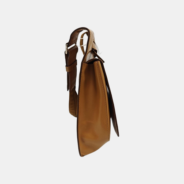 Calfskin Shoulder Bag Brown
