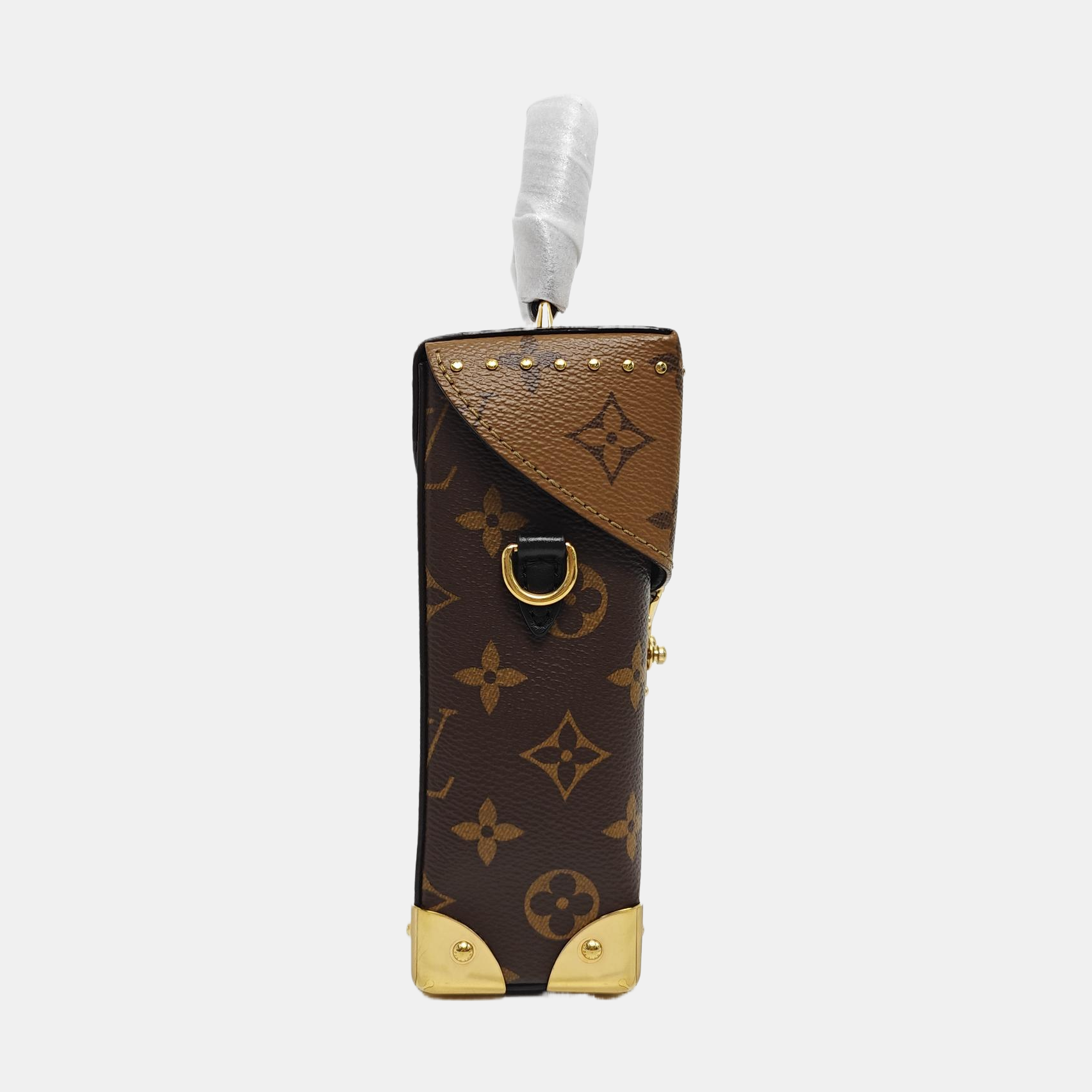 CAMERA BOX Monogram Coated Canvas Brown