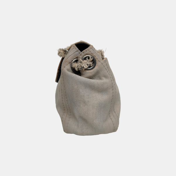Canvas Shoulder Bag Beige