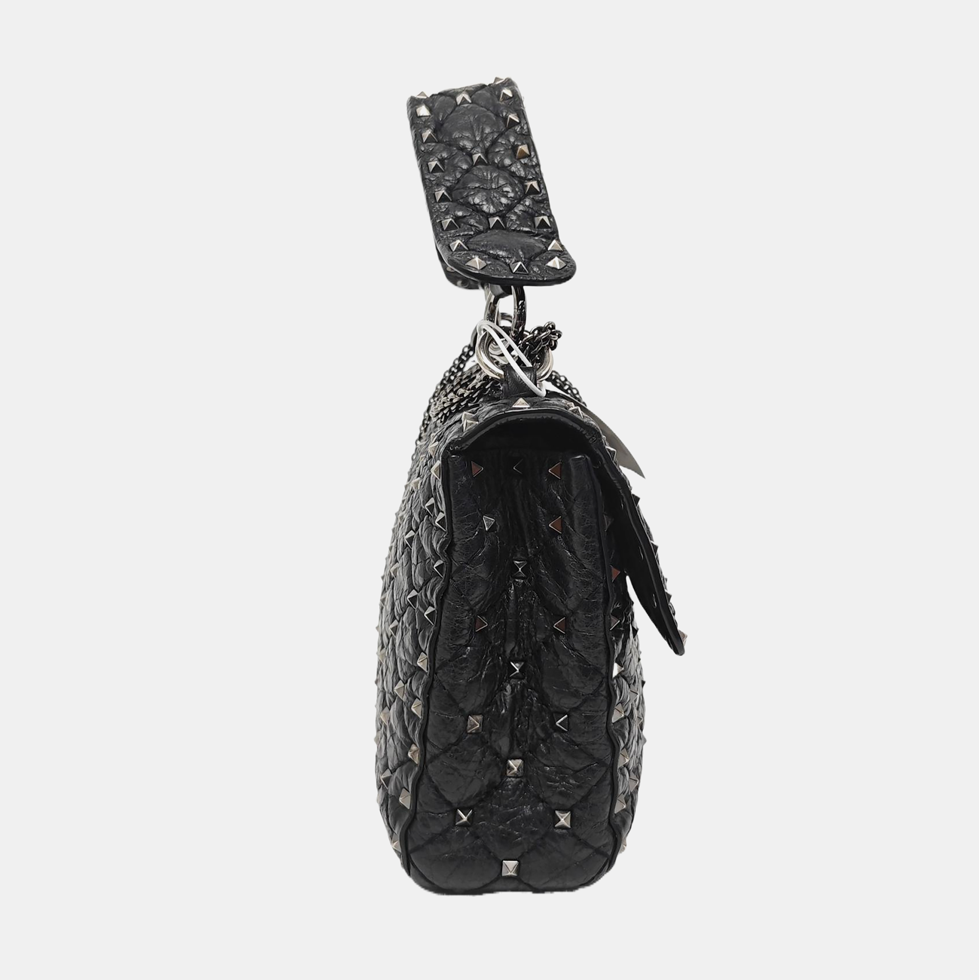 Spike Up Quilted Calfskin Black