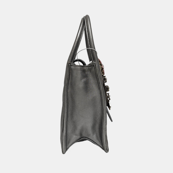 Miu Lady Quilted Lambskin Silver