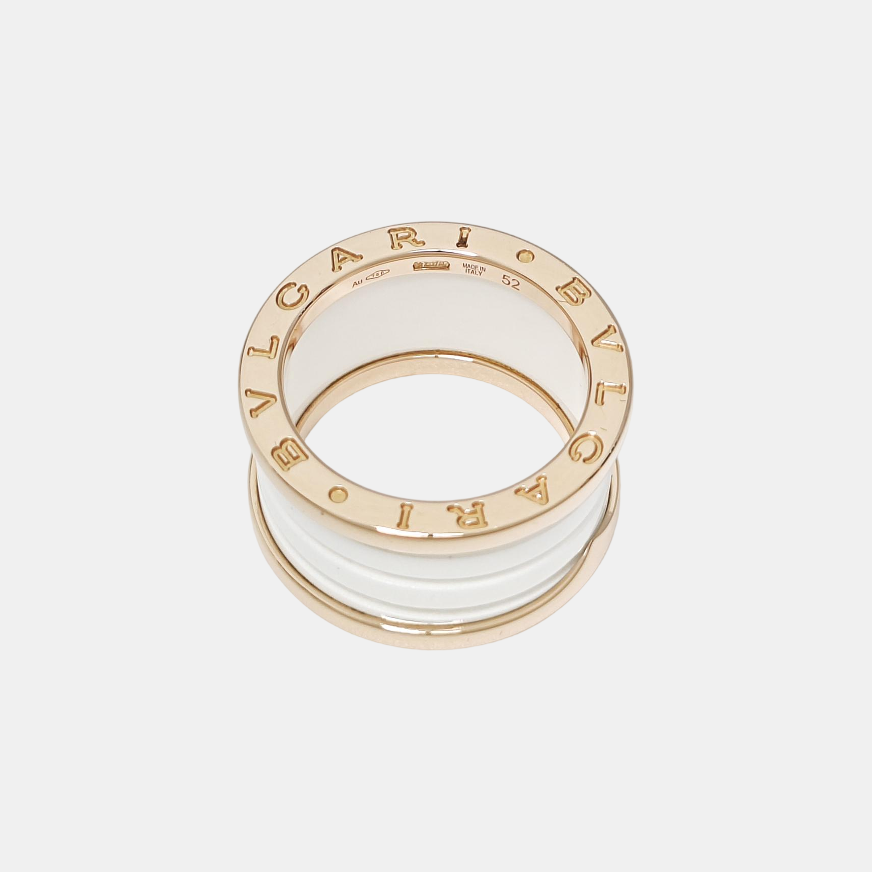 B.ZERO1 18k Rose Gold Ring EU 52