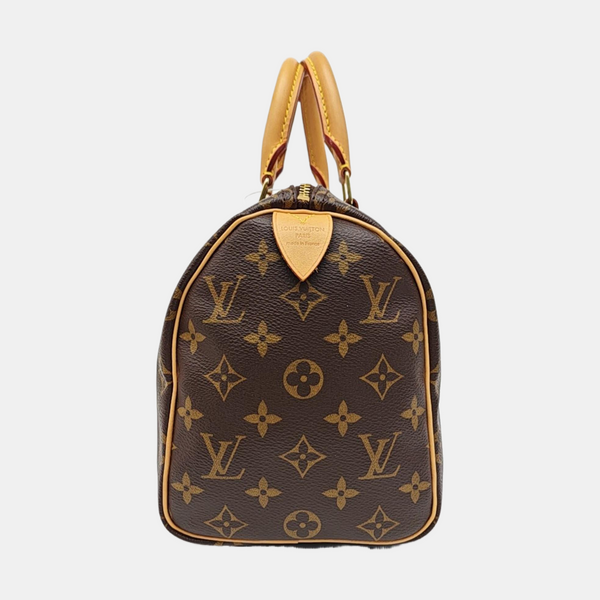 SPEEDY 25 Monogram Coated Canvas Brown