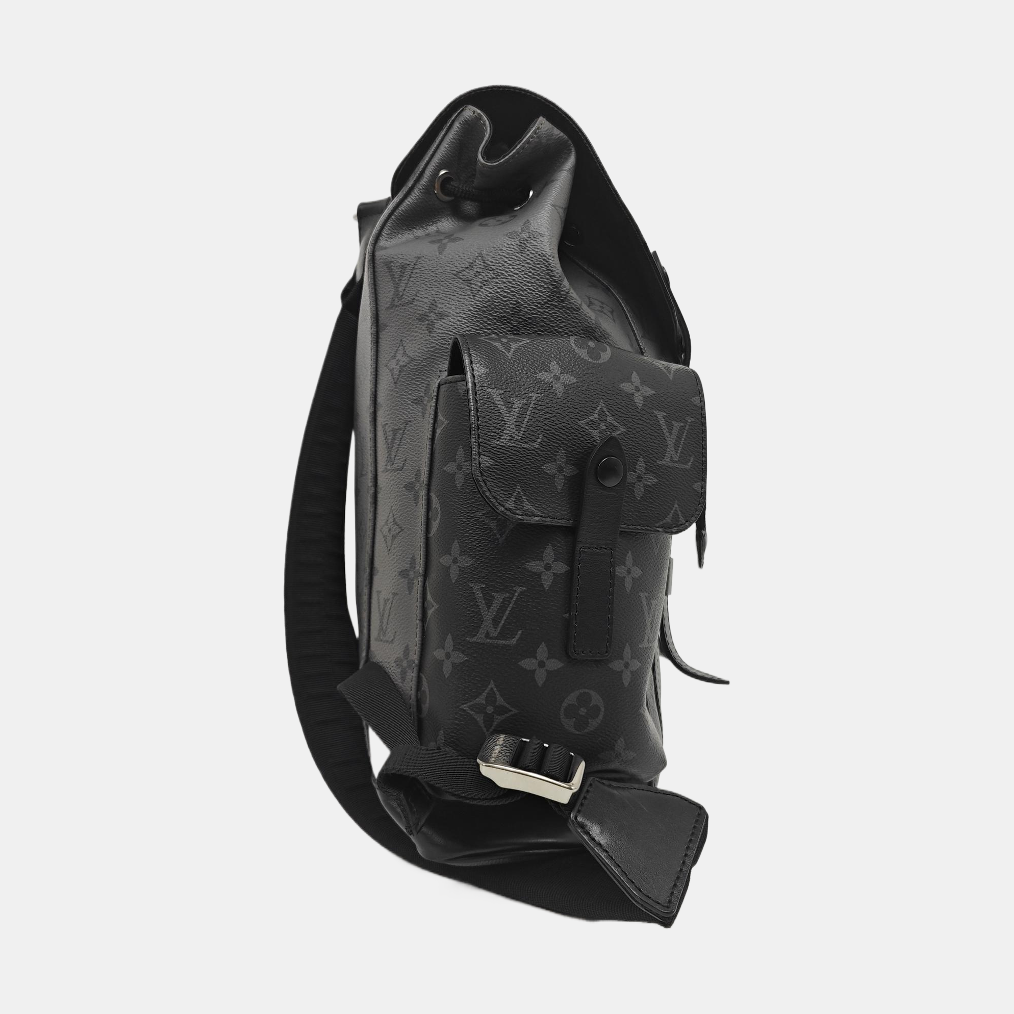 CHRISTOPHER PM Monogram Coated Canvas Gray