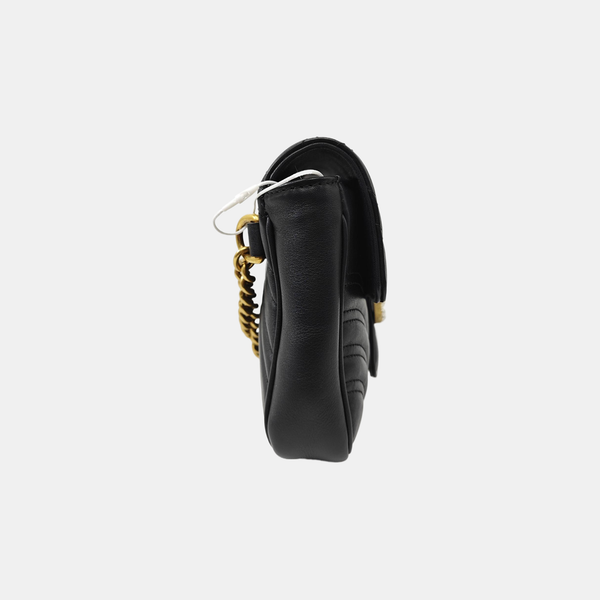 GG Marmont Small Quilted Calfskin Black