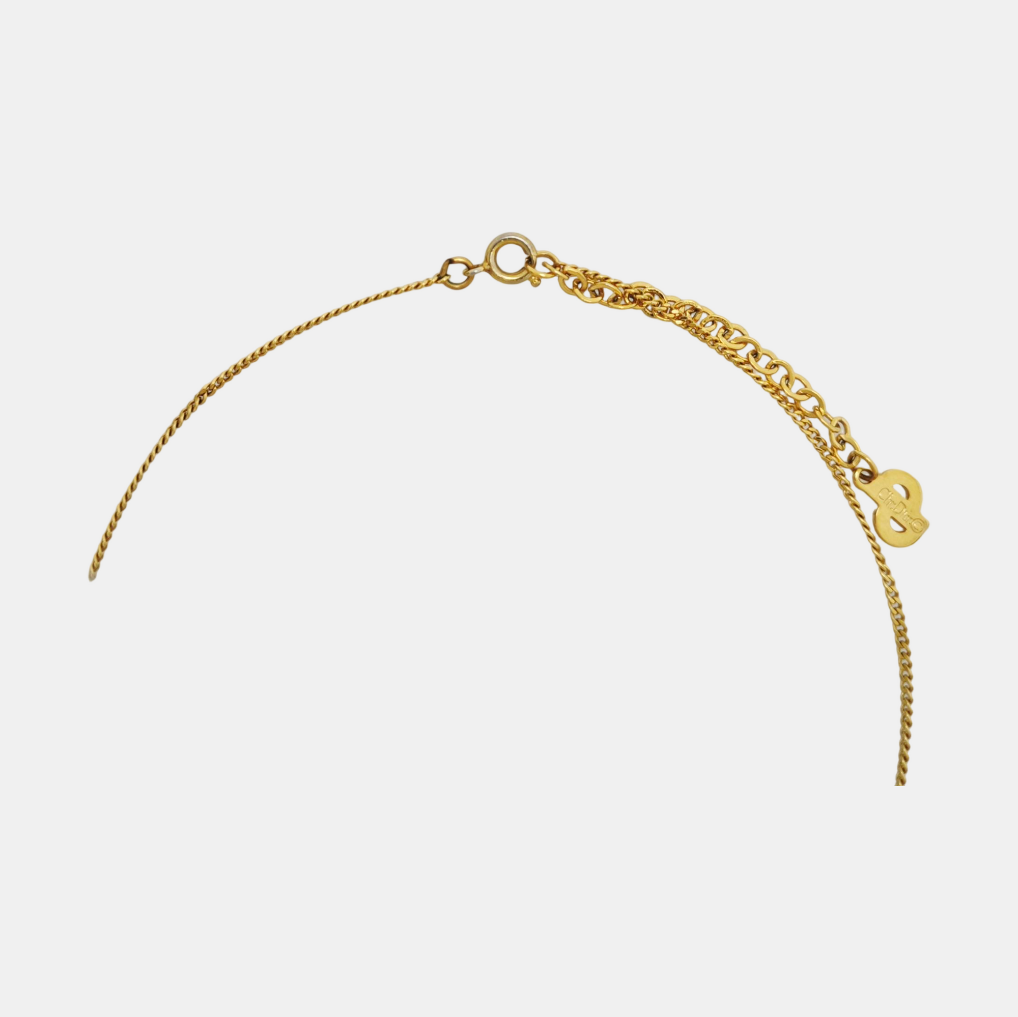 Petit CD Metal Gold Necklace