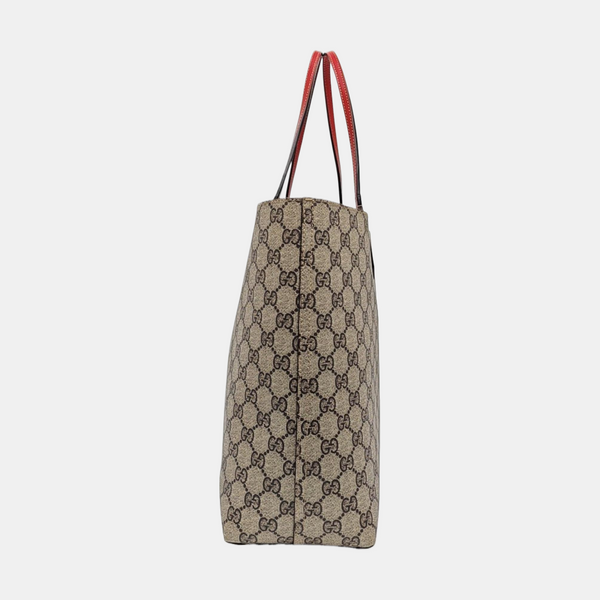 Monogram Coated Canvas Tote Bag Medium Beige