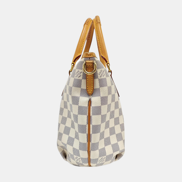 RIVIERA PM Damier Azur Coated Canvas White