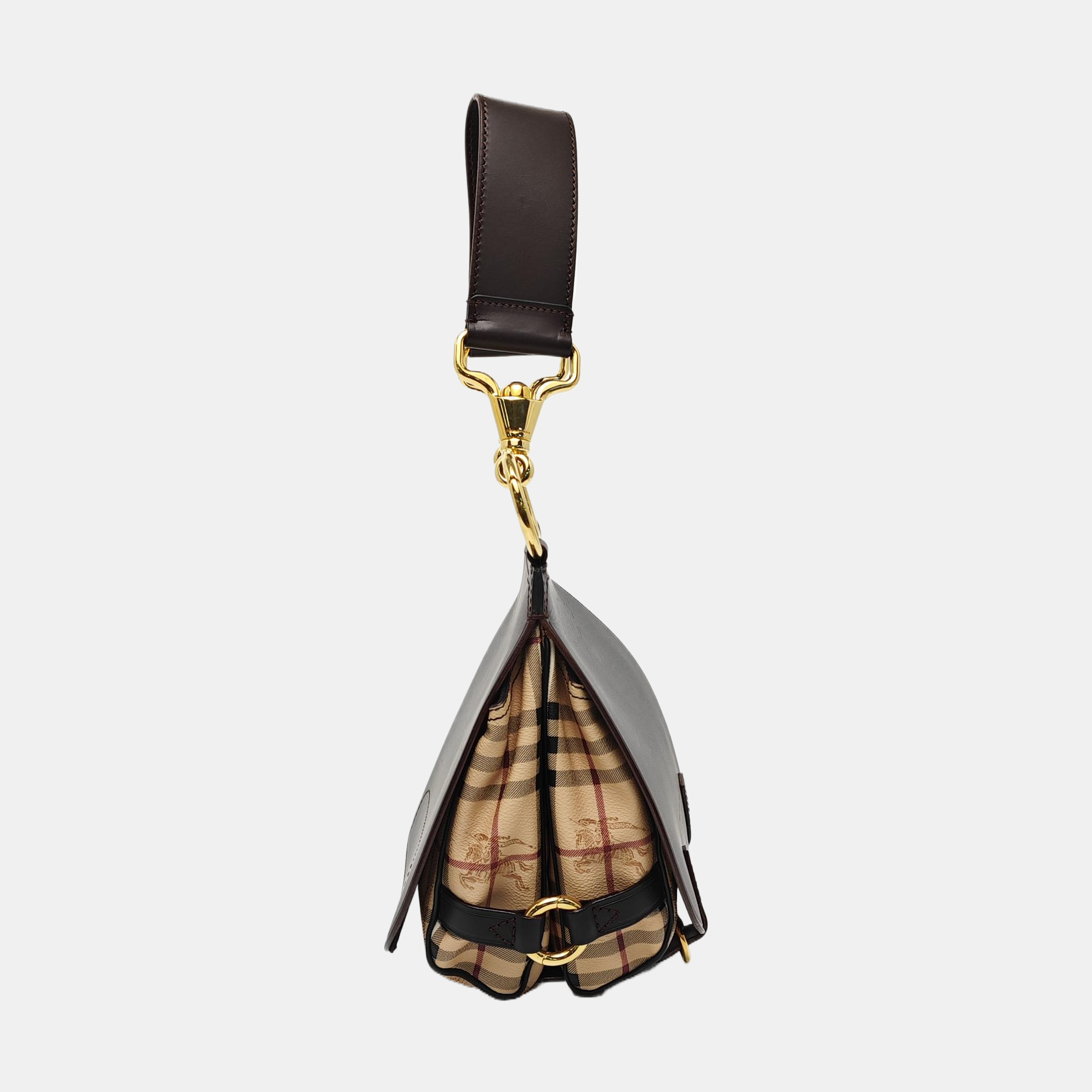 Calfskin Shoulder Bag Brown