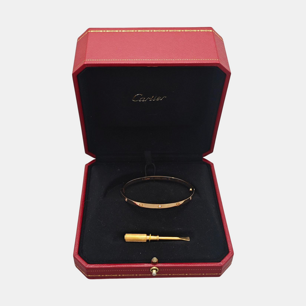 LOVE 18k Rose Gold Bangle