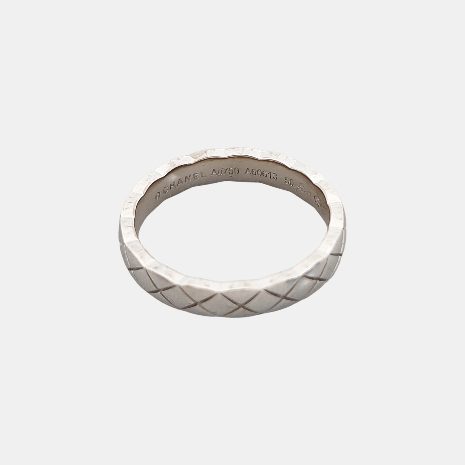 COCOCRUSH 18k White Gold Silver Ring EU 50