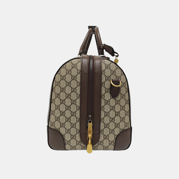 Savoy Large Monogram Coated Canvas Beige