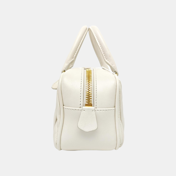 Arcadie Matelassé Lambskin White
