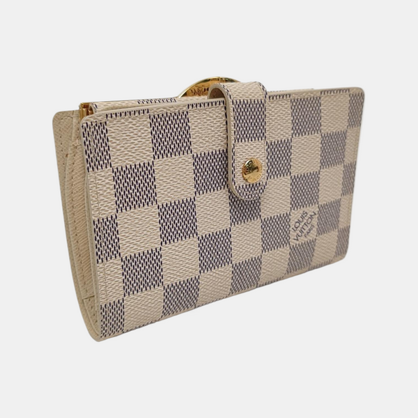 VIENNOIS Damier Azur Coated Canvas White Wallet