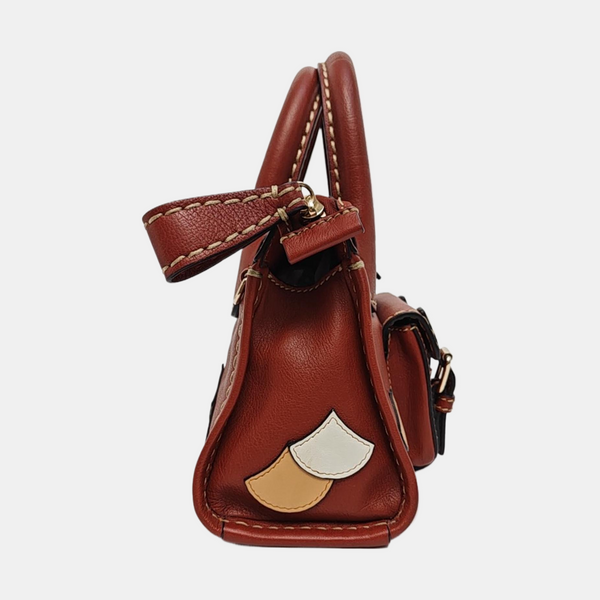 Edith Mini Quilted Calfskin Brown