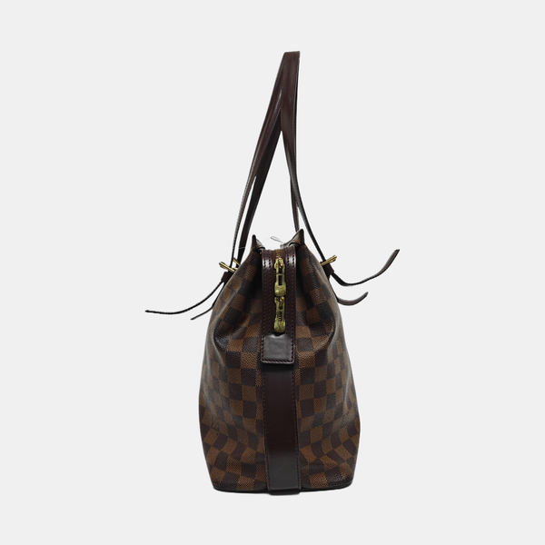 CHELSEA Damier Ebene Coated Canvas Brown