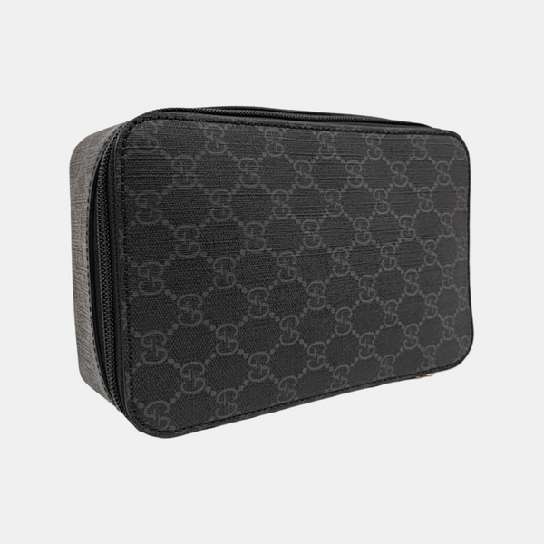 GG Supreme Monogram Coated Canvas Gray