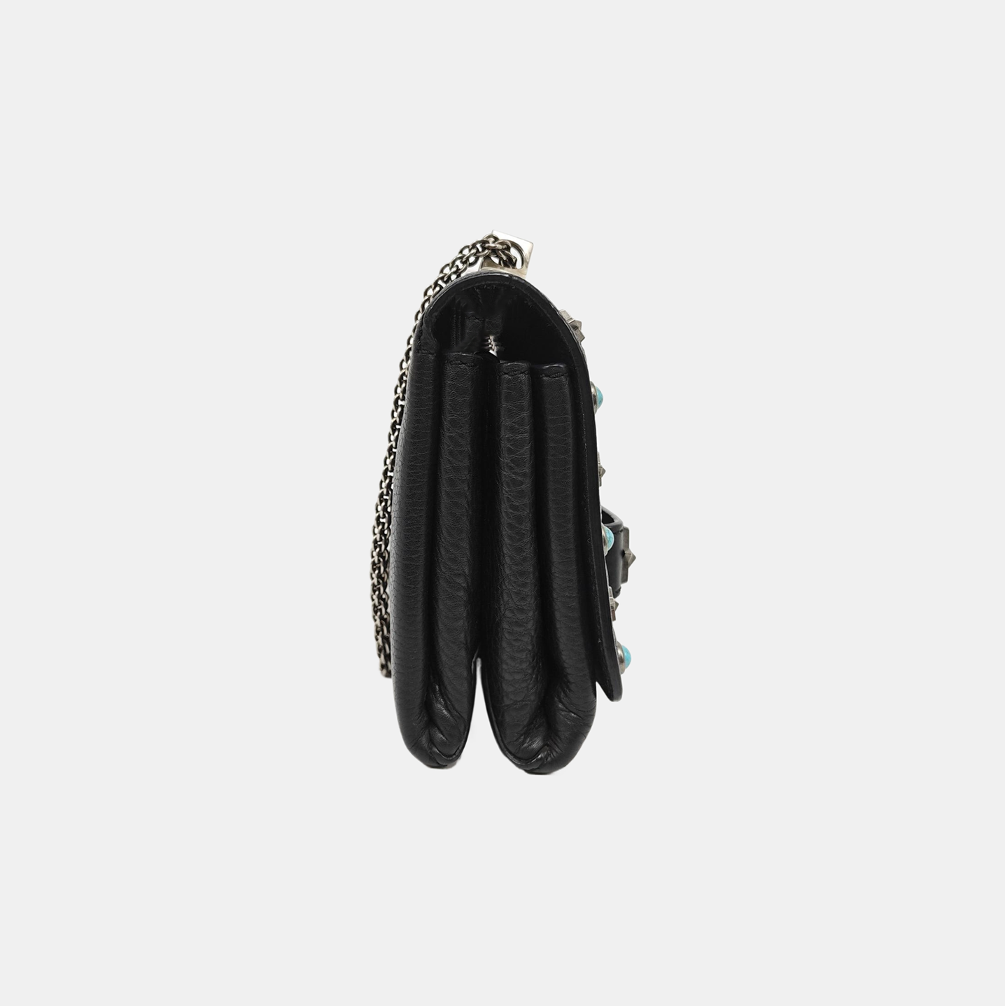 Calfskin Shoulder Bag Black