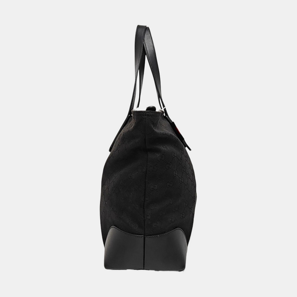 Monogram Canvas Tote Bag Black