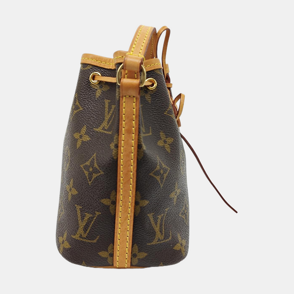 NÉONOÉ Nano Monogram Coated Canvas Brown