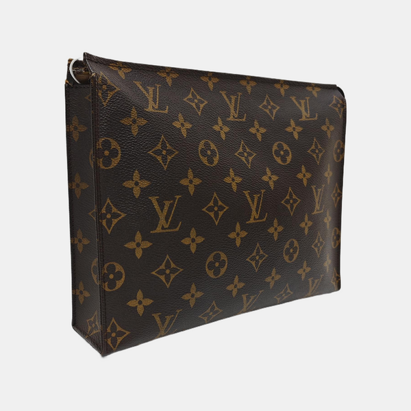 TOILET POCKET 26 Monogram Coated Canvas Brown