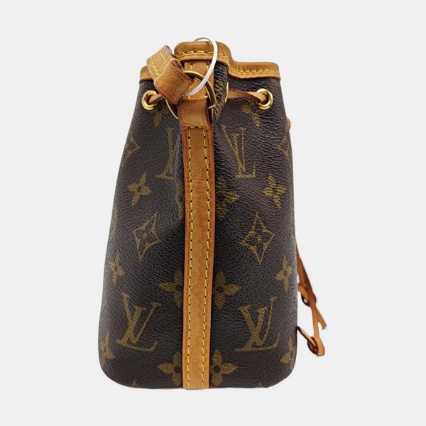 NÉONOÉ Nano Monogram Coated Canvas Brown
