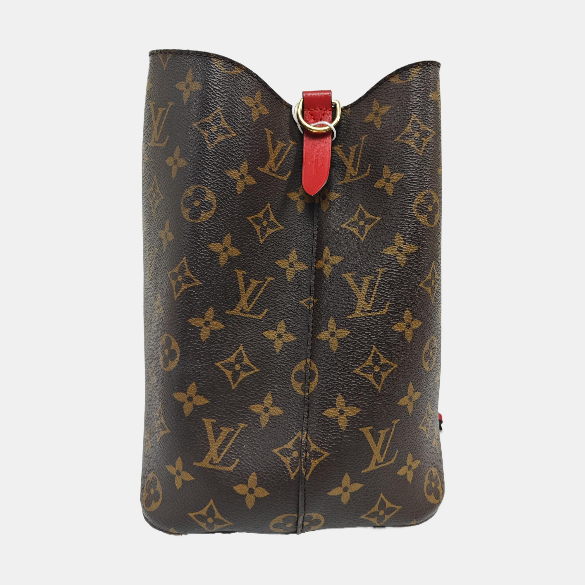 NÉONOÉ MM Monogram Coated Canvas Brown