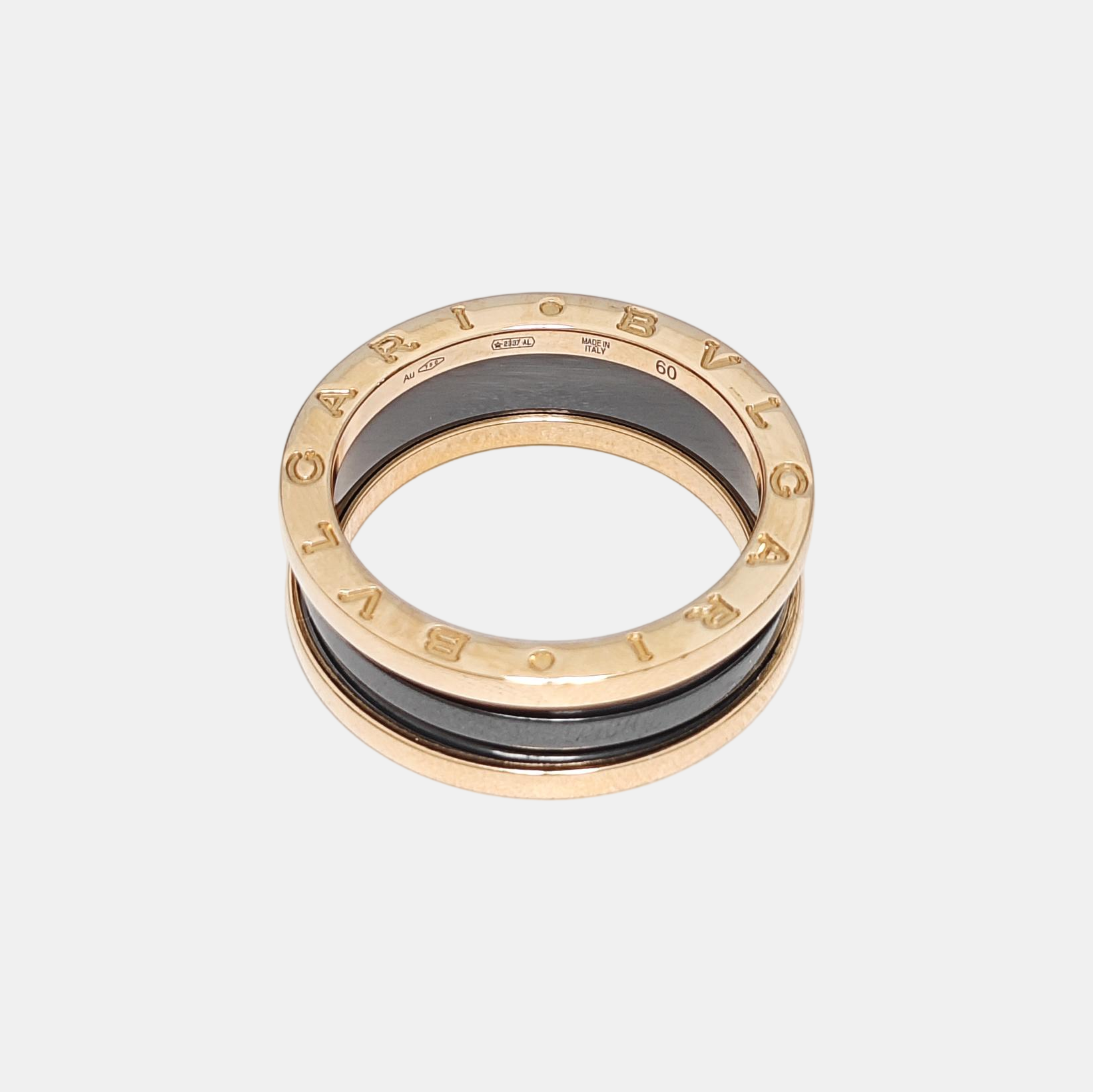 B.ZERO1 18k Rose Gold Ring EU 60