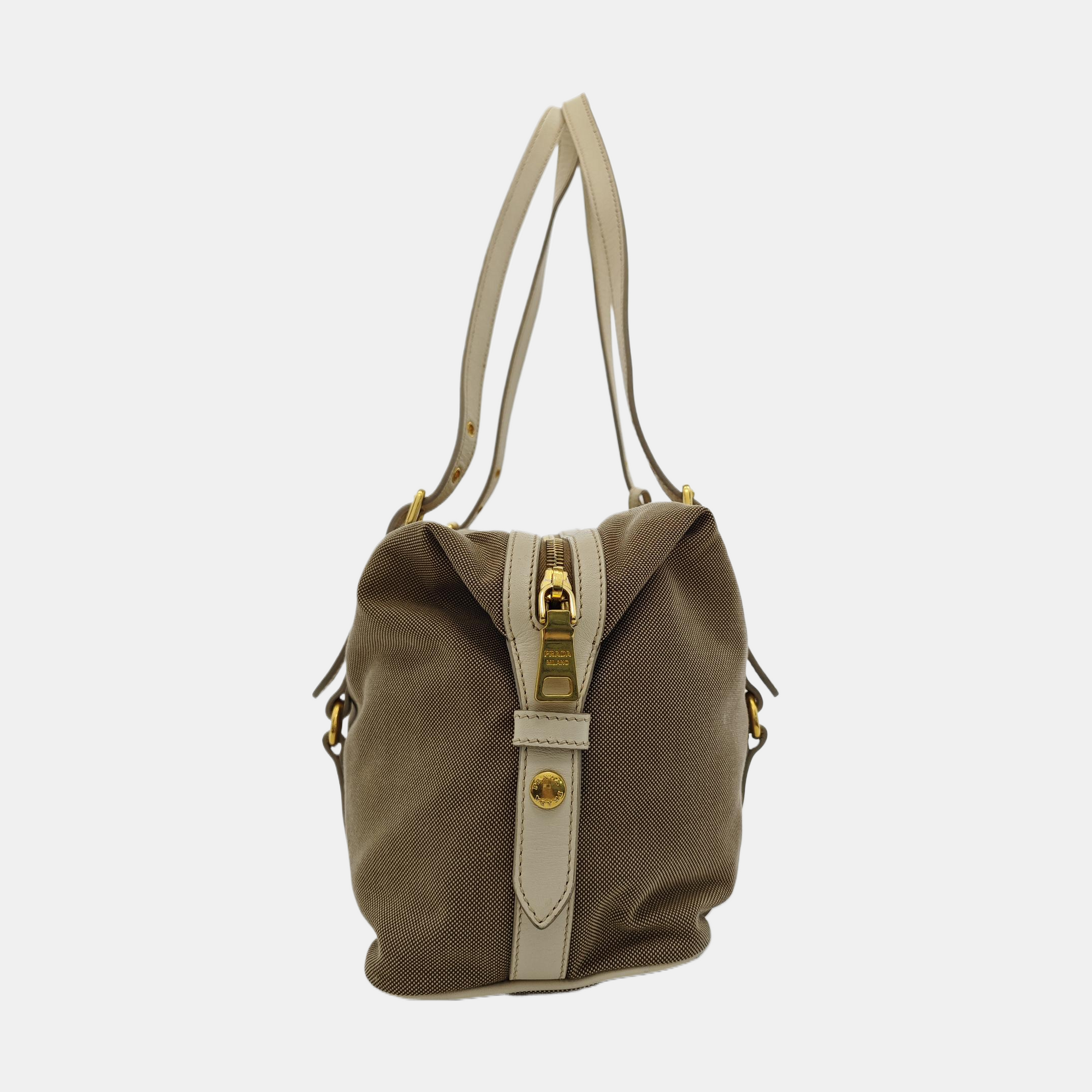 Canvas Shoulder Bag Brown