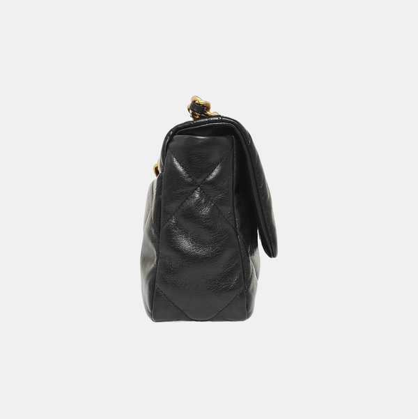 CHANEL 19 Small Quilted Lambskin Black