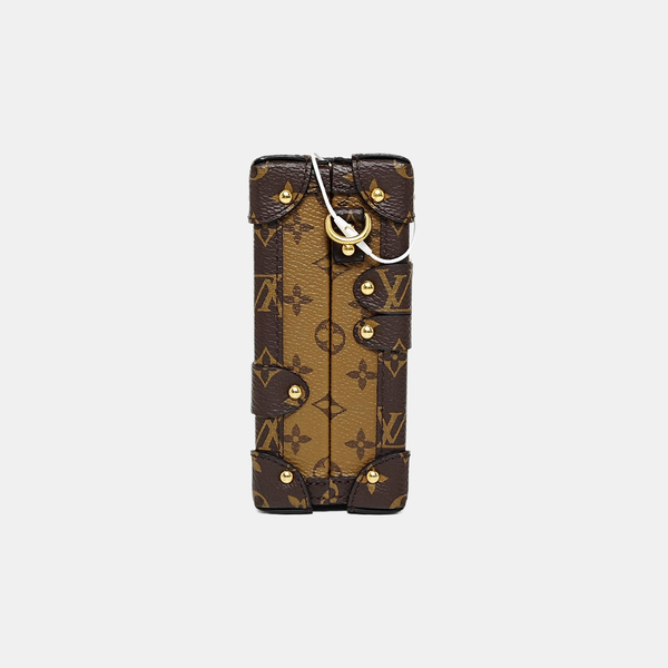 PETITE MALLE Monogram Coated Canvas Brown