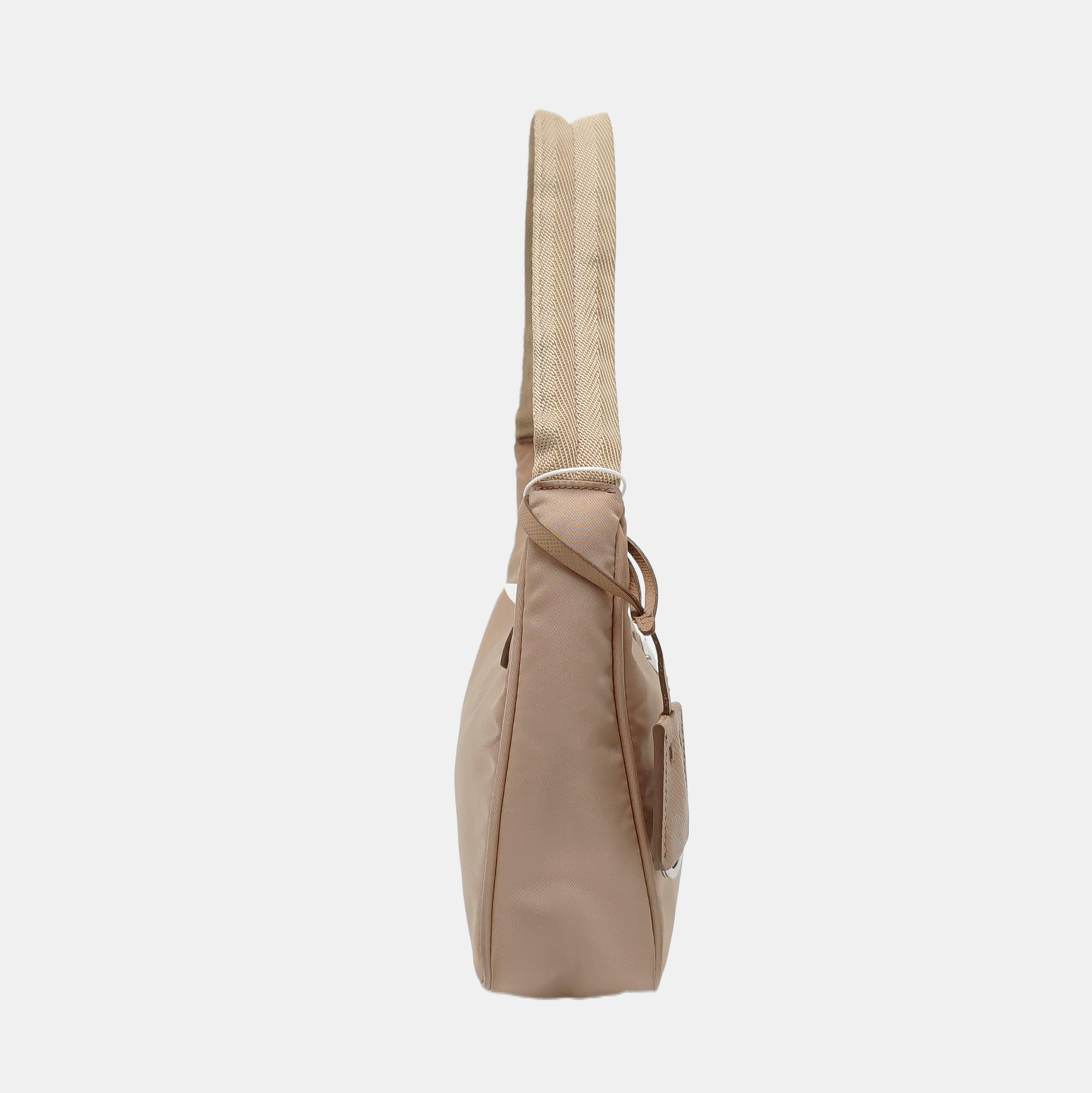 Authenticated pre-owned  Re-Edition2000 Mini Nylon Beige - Top Handle Bag at Looply