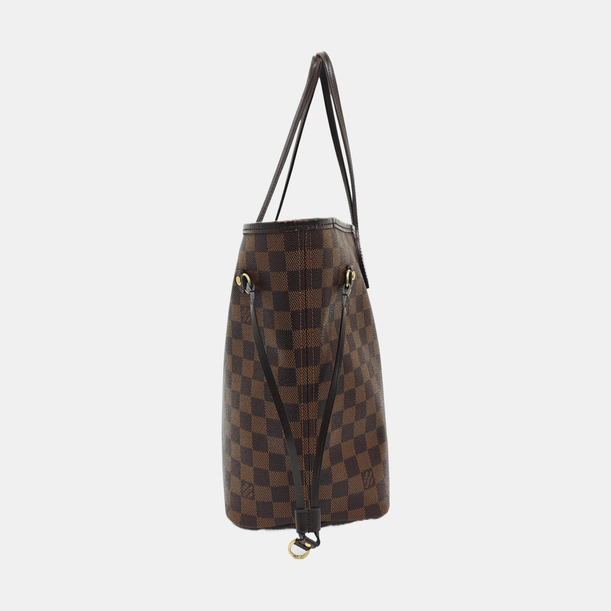 NEVERFULL MM Damier Ebene Coated Canvas Brown