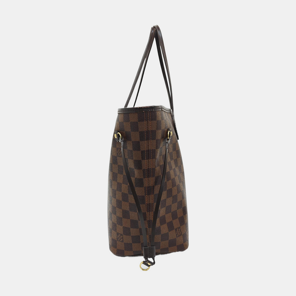 NEVERFULL MM Damier Ebene Coated Canvas Brown