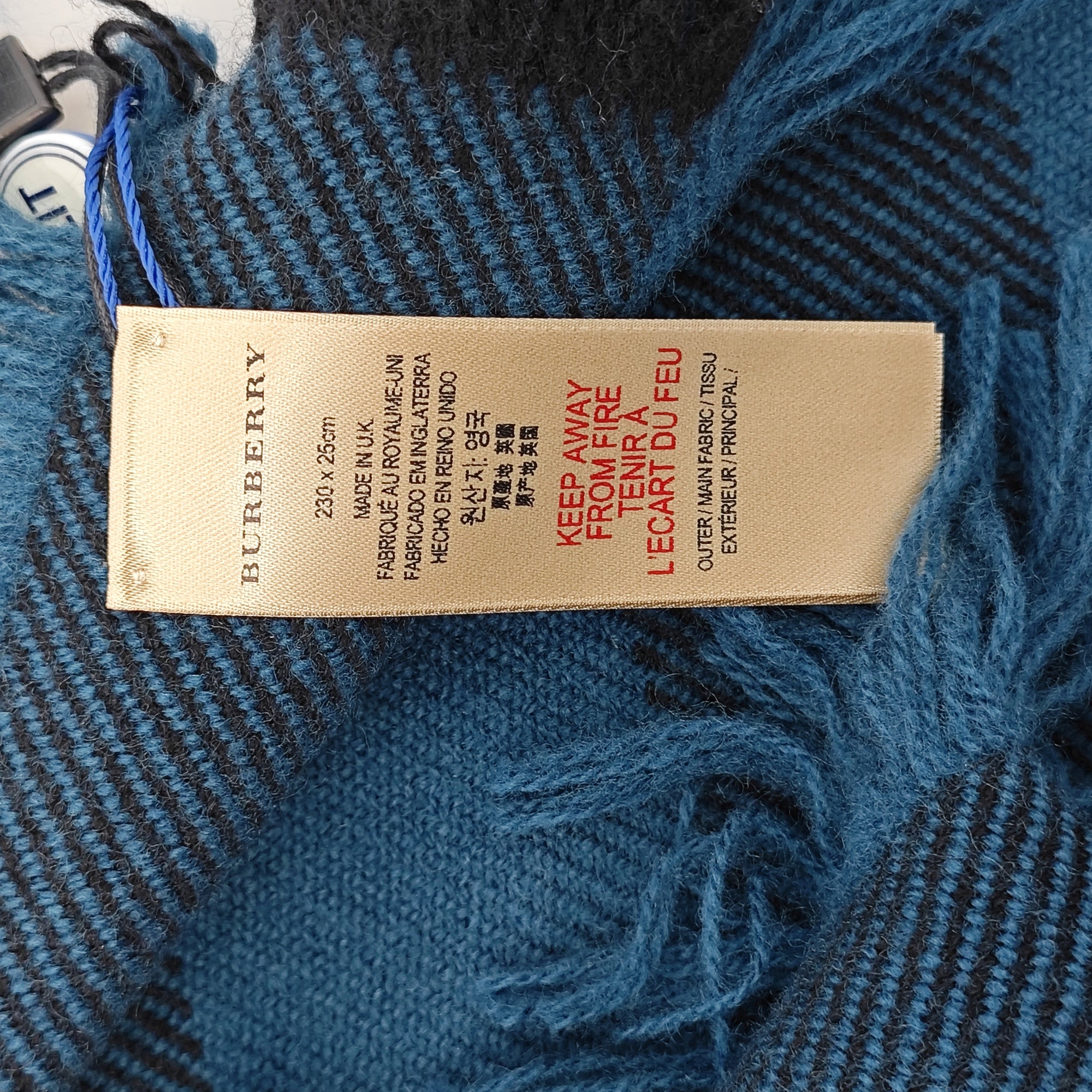 Wool Scarf Blue