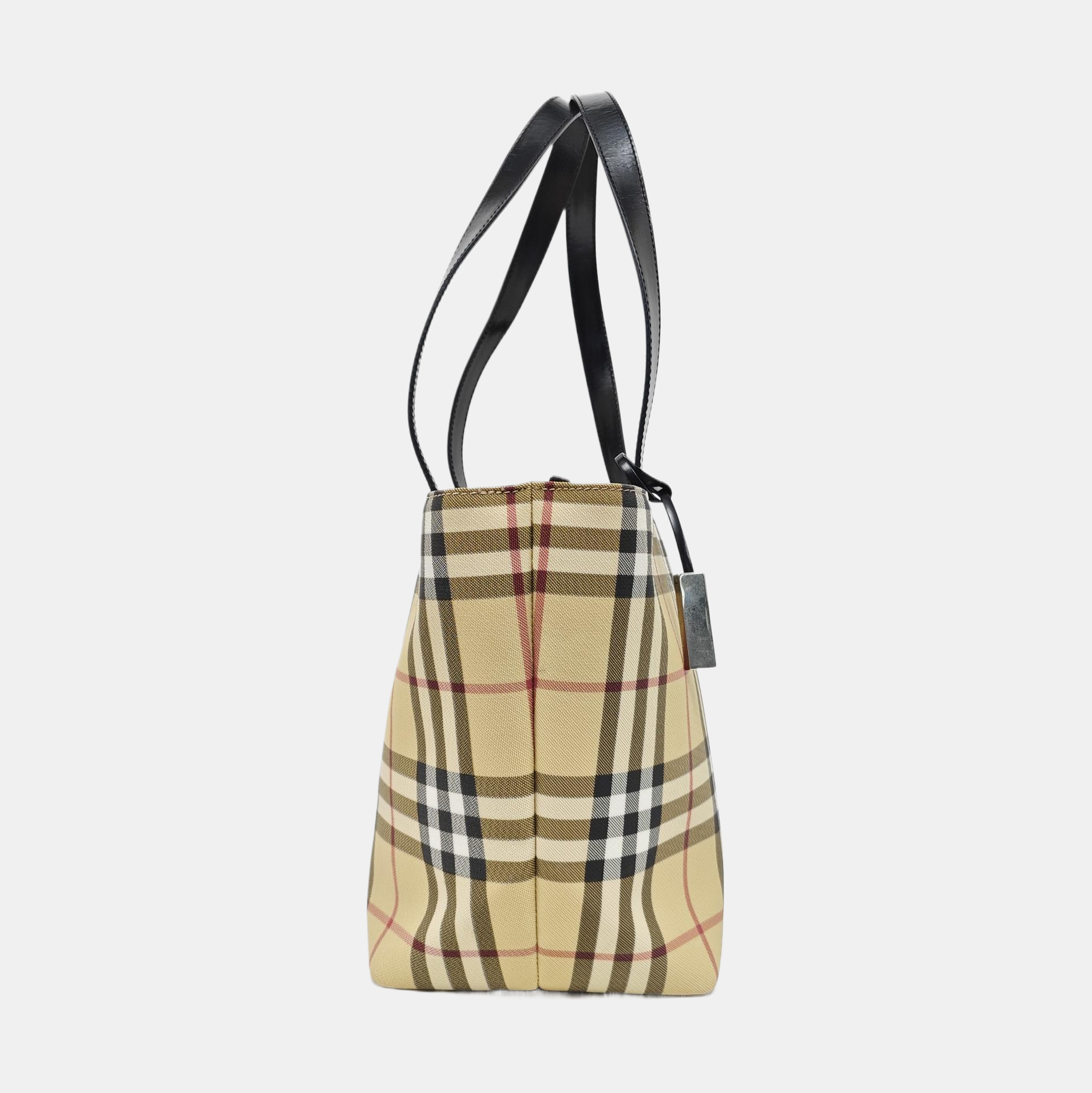 Coated Canvas Top Handle Bag Multicolor