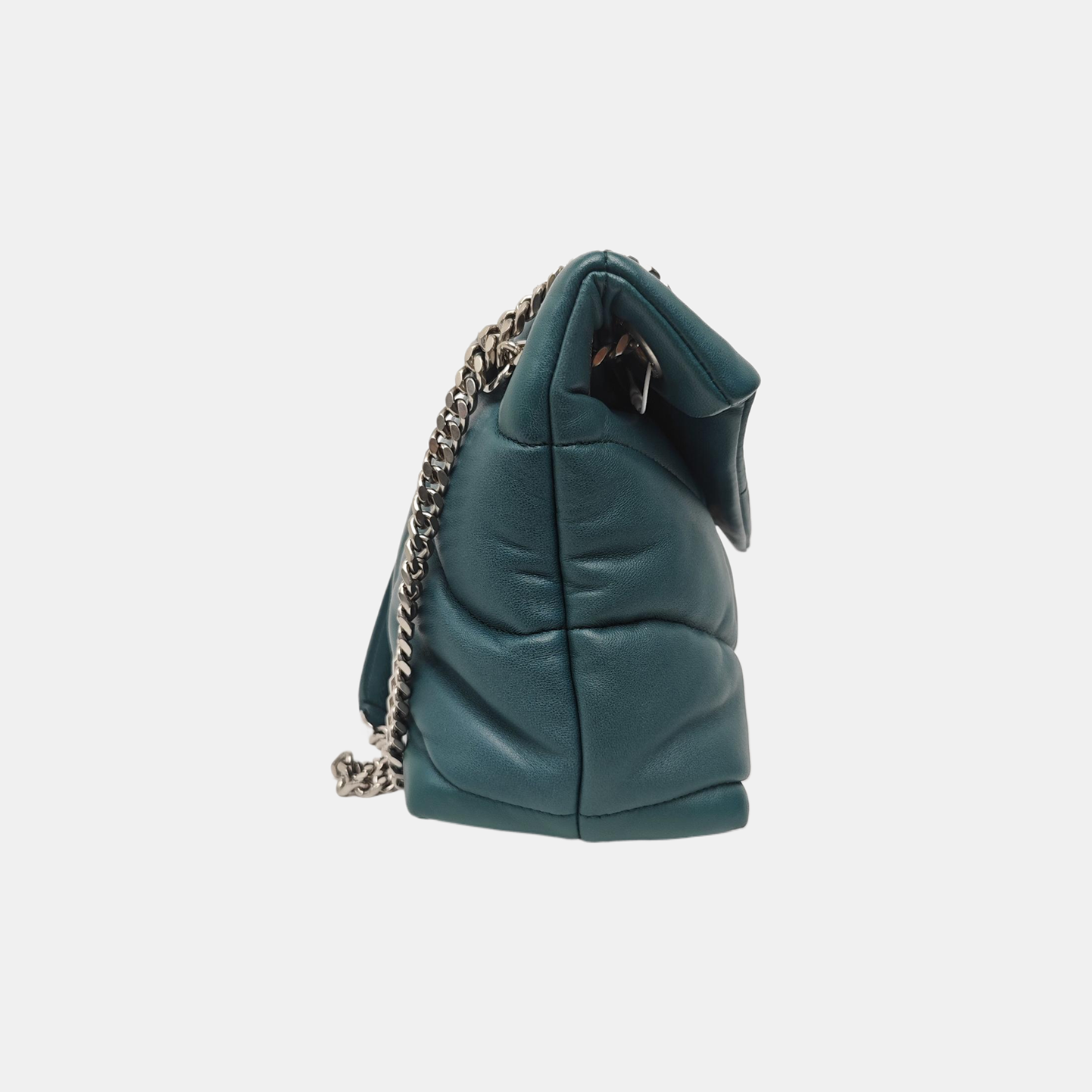 PUFFER Small Quilted Lambskin Green