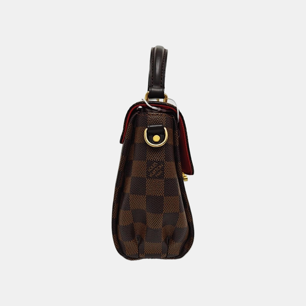 CROISETTE Damier Ebene Coated Canvas Brown