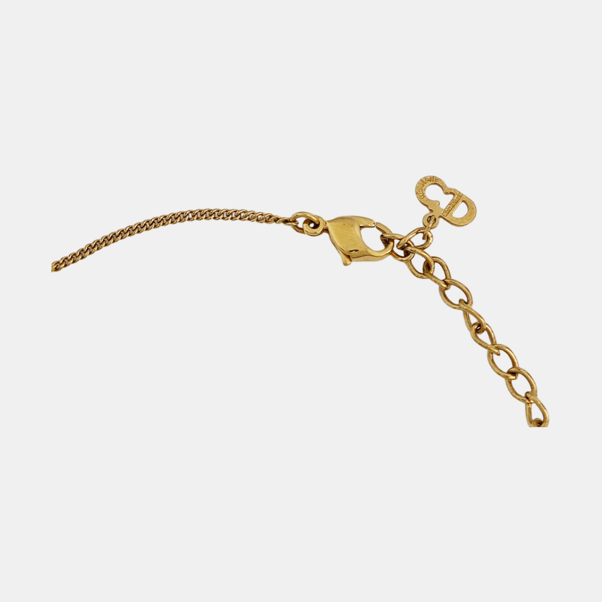 Petit CD Metal Gold Necklace