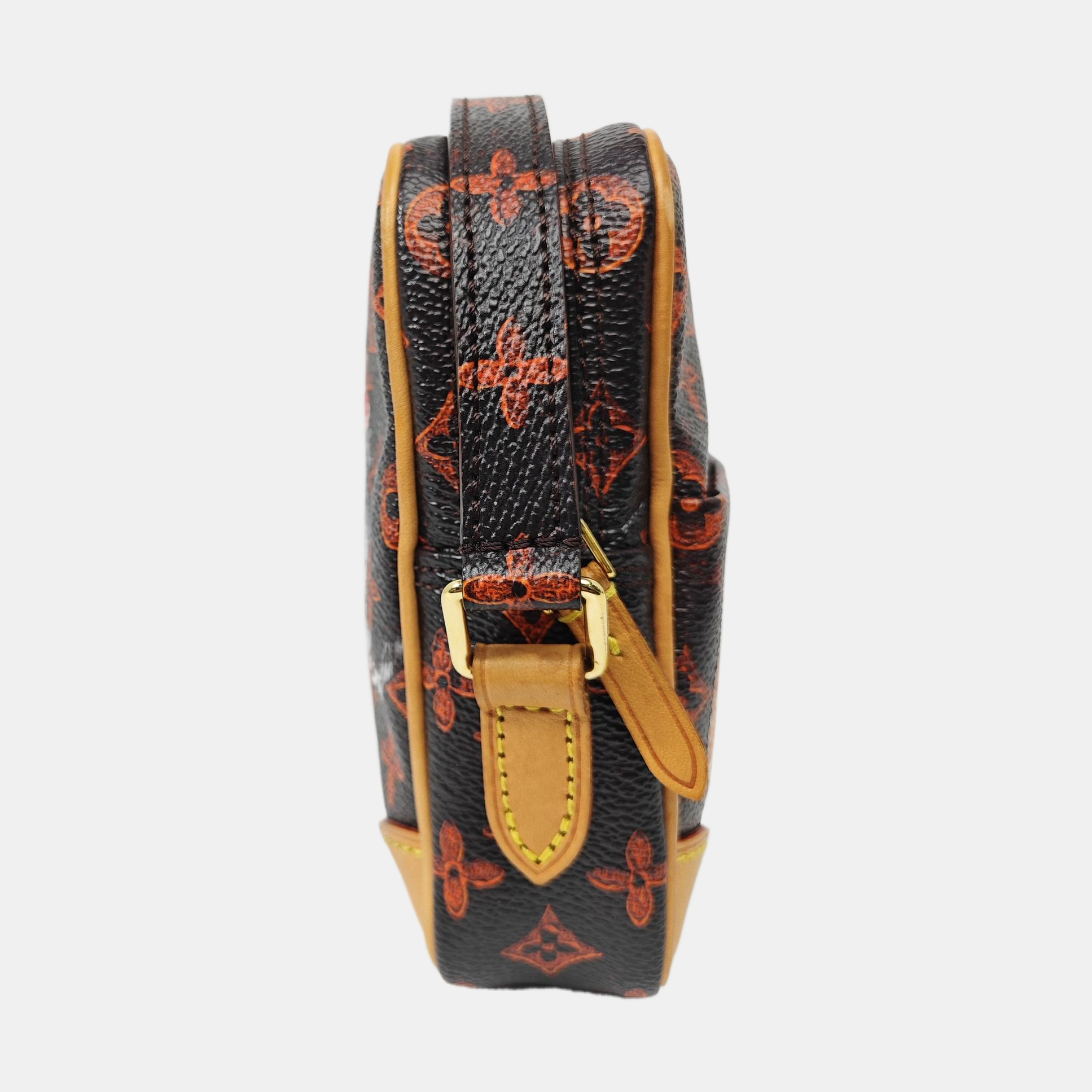 DANUBE Monogram Coated Canvas Brown